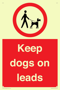 Keep dogs on leads